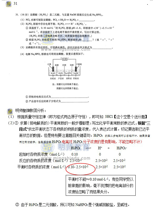 2013年广州市一模理综化学试题及答案下载