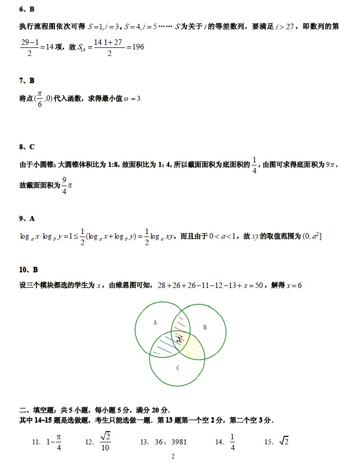 2013年广州市二模数学（文）试题及答案下载