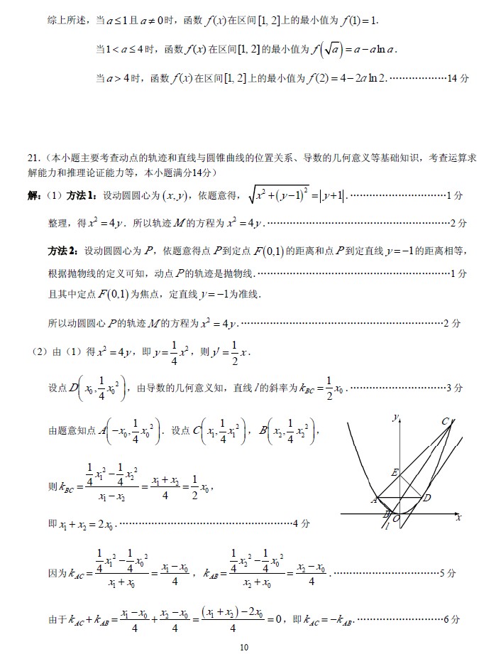 2013年广州市二模数学（文）试题及答案下载